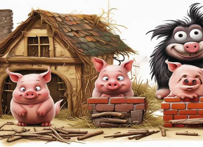 儿童三只小猪的故事表演 - 幼儿三只小猪故事表演视频大全