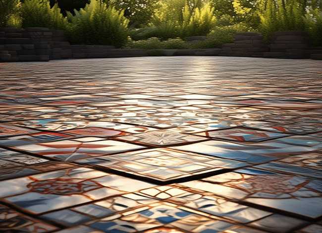 庭院石拼图大全；庭院石材拼花图片大全集