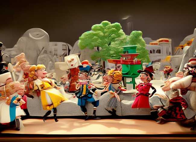 历史故事绘画作品q版；历史故事的绘画作品