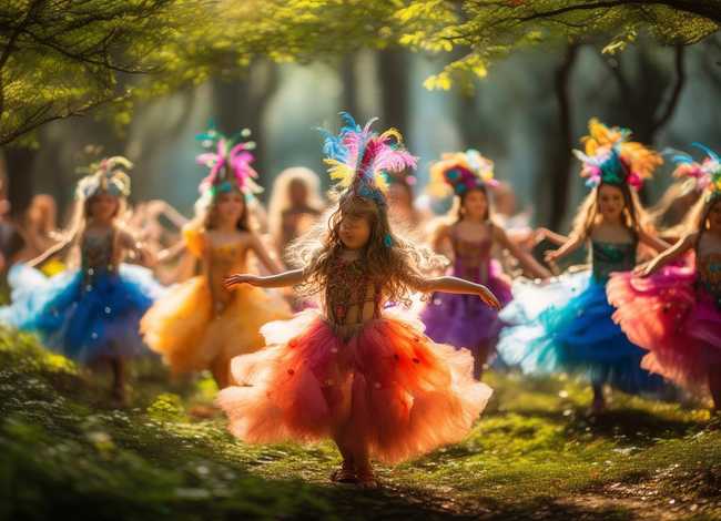 童话故事儿童的舞蹈 - 童话主题的舞蹈