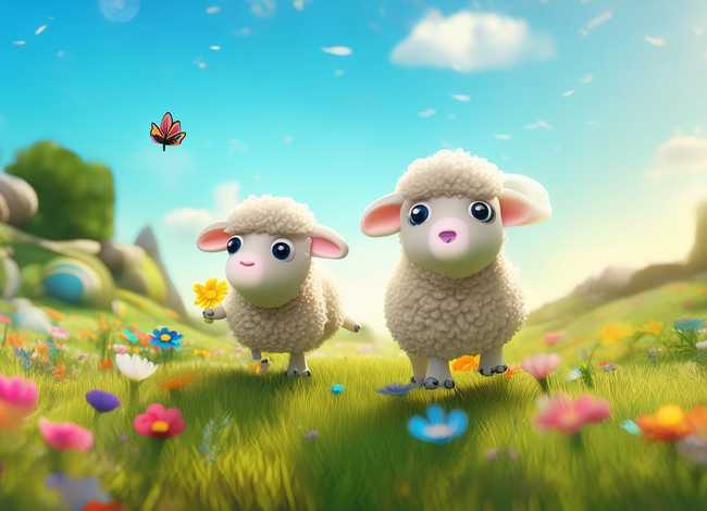 儿童简笔画小羊、儿童简笔画小羊图片