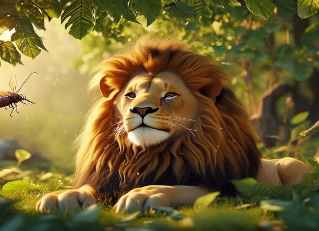 儿童故事蚊子和狮子的背景音乐，狮子和蚊子童话故事背景音乐