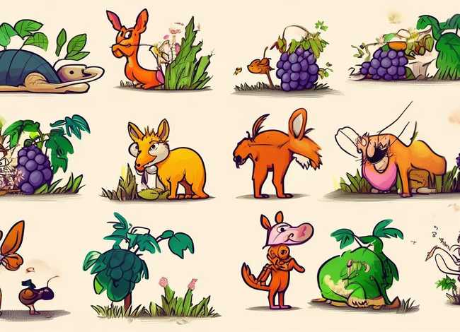 伊索寓言的简笔画；伊索寓言的简笔画大全