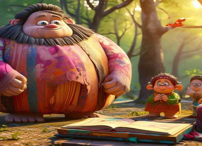 讲故事巨人、讲故事巨人和裁缝