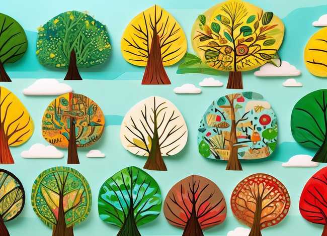 树叶幼儿故事贴画，树叶幼儿故事贴画大全