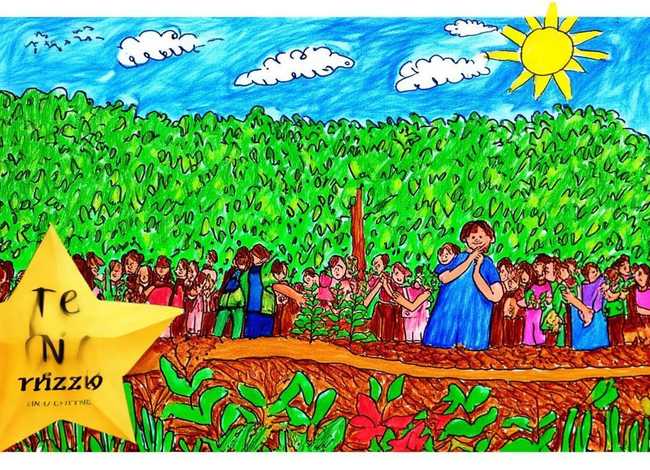 植树节儿童画作品；植树节儿童画作品一等奖