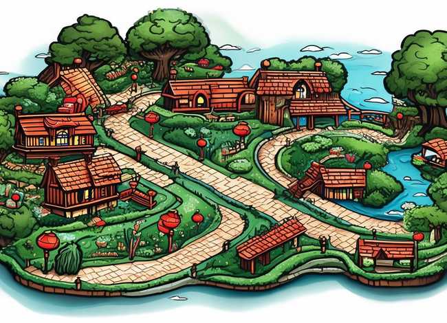 从化西塘童话小镇手抄报（广州从化西塘童话小镇景点地图）