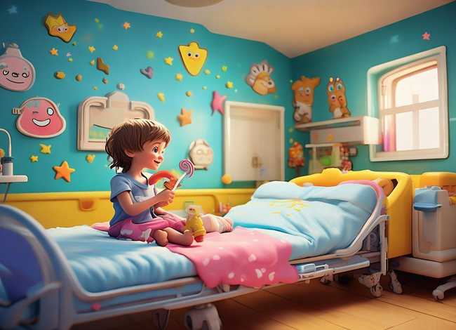 医院里儿童的故事；幼儿画医院里的故事