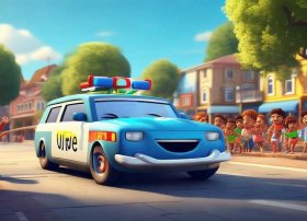 警车的儿童故事文字版 幼儿警车的故事