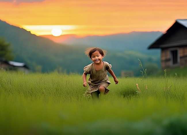 儿童农村生活故事完整版、农村儿童生活图片
