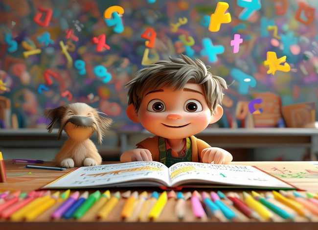 小学生数学故事绘画；小学生数学故事绘画图片