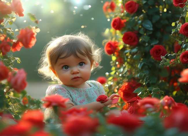 玫瑰的故事儿童写真，玫瑰的故事剧照