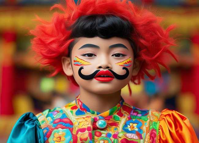 儿童戏曲妆容 - 儿童戏曲妆容简单