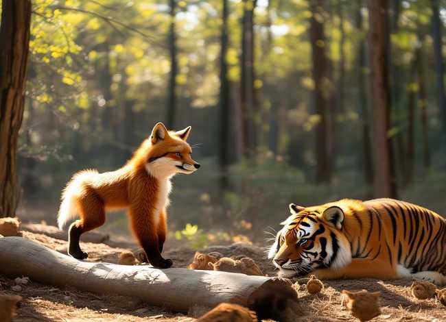 故事狐假虎威幼儿亲自上阵 - 狐假虎威幼儿故事表演