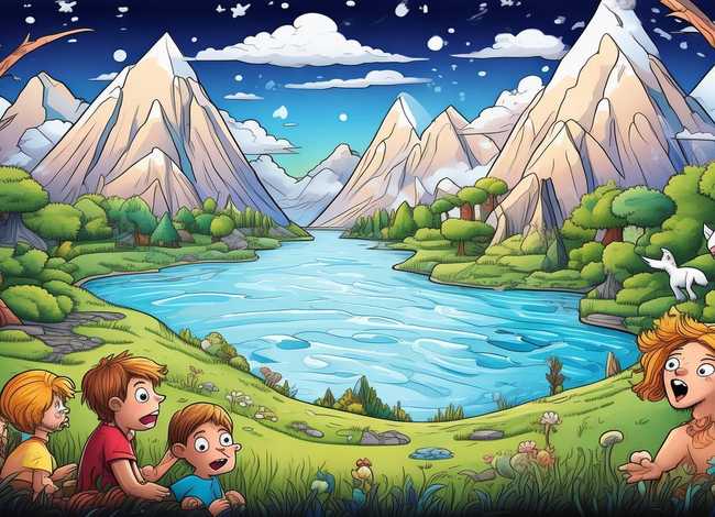 神话故事儿童画绘画作品、神话故事绘画作品简笔画