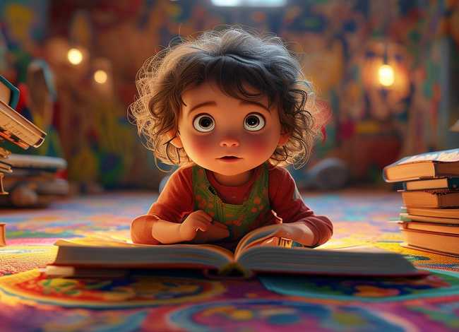 小朋友听故事简笔画、小朋友听故事的简笔画