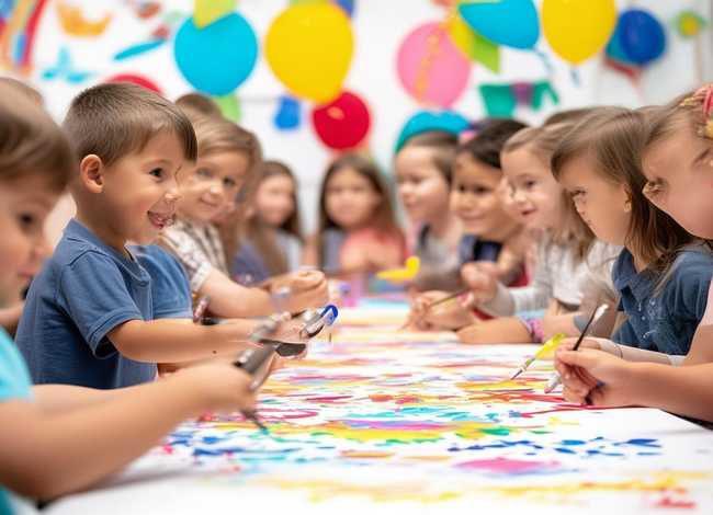 英语儿童画1-6年级 - 六一儿童节英语画画超级简单少字