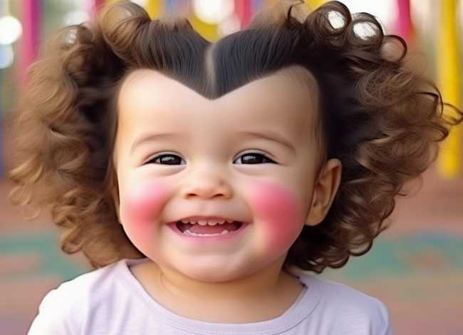 儿童发型心形（儿童发型心形怎么剪图片大全）