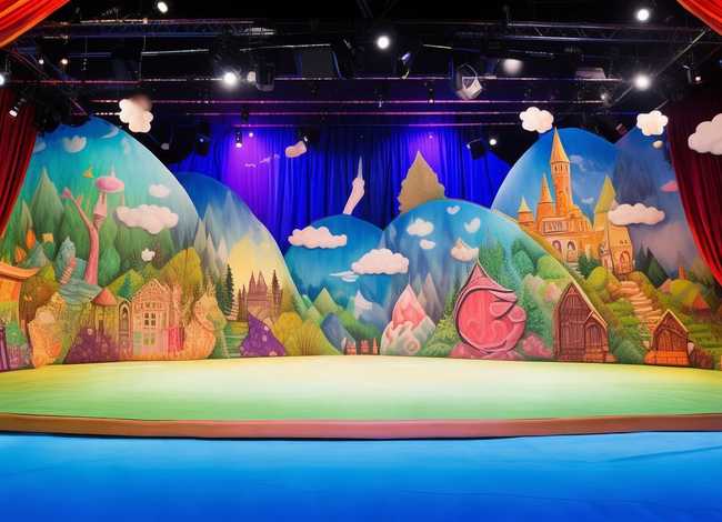 幼儿故事舞台布景效果图；幼儿故事舞台布景效果图大全