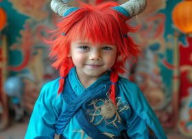 哪吒cosplay儿童（小孩cosplay哪吒）