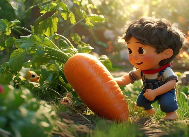 儿童故事拔萝卜故事免费听英文 - 拔萝卜英文故事翻译
