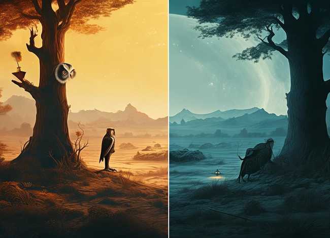 哲学的二元论漫画；哲学上的二元论()