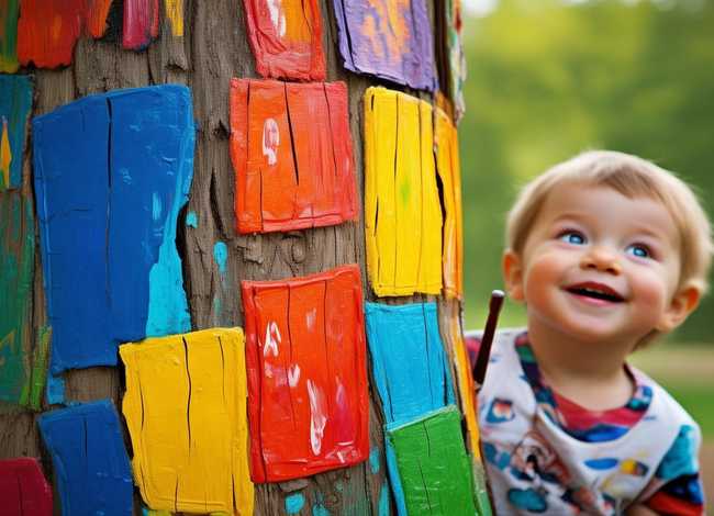 儿童故事树干涂色 儿童画树干涂什么颜色