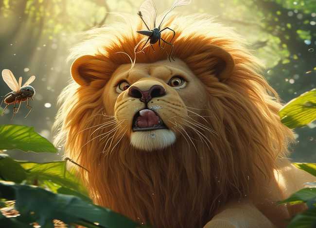 儿童故事蚊子和狮子（蚊子和狮子儿童故事演讲）