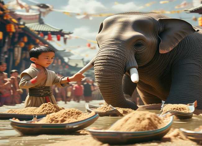 曹冲称象儿童故事说明了啥，曹冲称象的故事说明什么道理