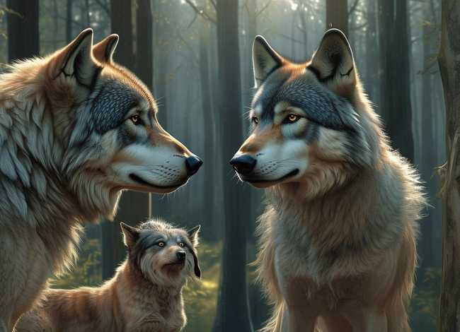 狼和狗英文寓言故事、狼和狗英文寓言故事翻译