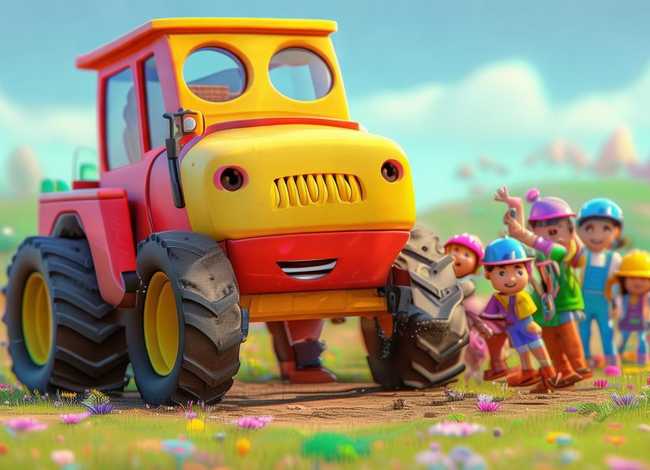 儿童挖掘机童话故事、挖掘机的幼儿故事
