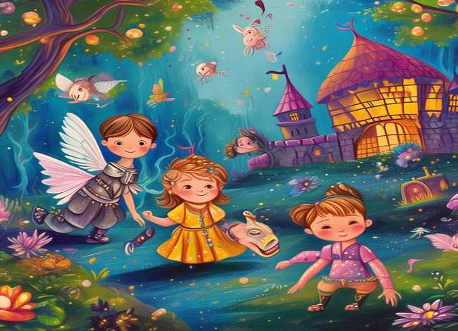 童话故事儿童绘画三年级（关于童话的图片(可以三年级画的)）