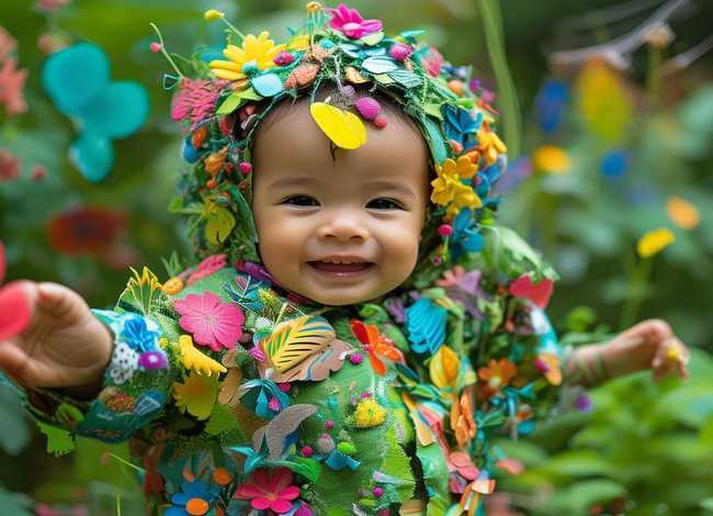 儿童创意环保服装、儿童创意环保服装图片