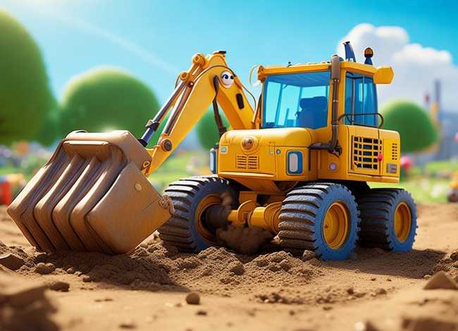 挖土机动画趣味故事 挖土机动画趣味故事视频