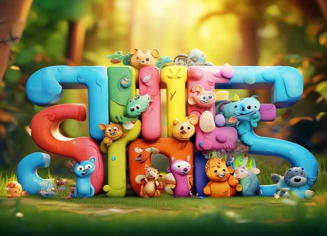 字体儿童故事，幼儿故事字体