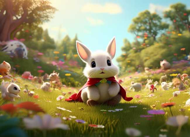 小白兔儿童故事全屏；儿小白兔的故事大全