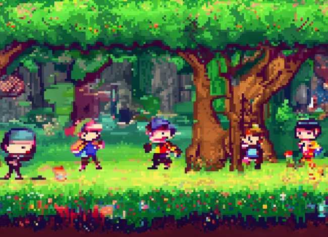 像素画儿童故事，像素故事游戏