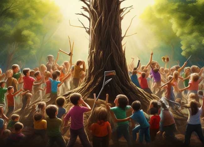 人多力量大的儿童故事、人多力量大的寓言故事