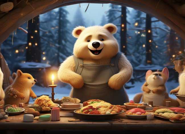 故事小熊请客（故事小熊请客教案）