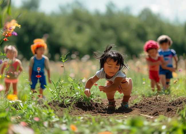 拔苗助长故事表演视频，拔苗助长的幼儿表演故事视频