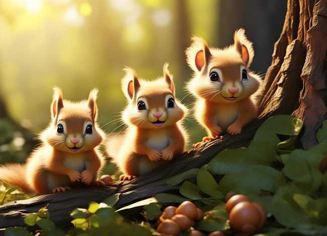 三只小松鼠的故事；三只小松鼠的故事简介