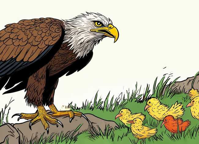 老鹰捉小鸡故事（老鹰捉小鸡故事书）