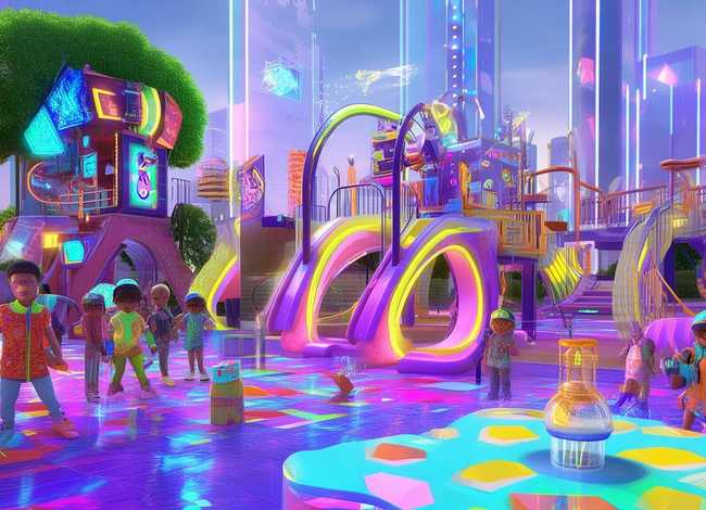 科技感的儿童故事 - 科技感的儿童画