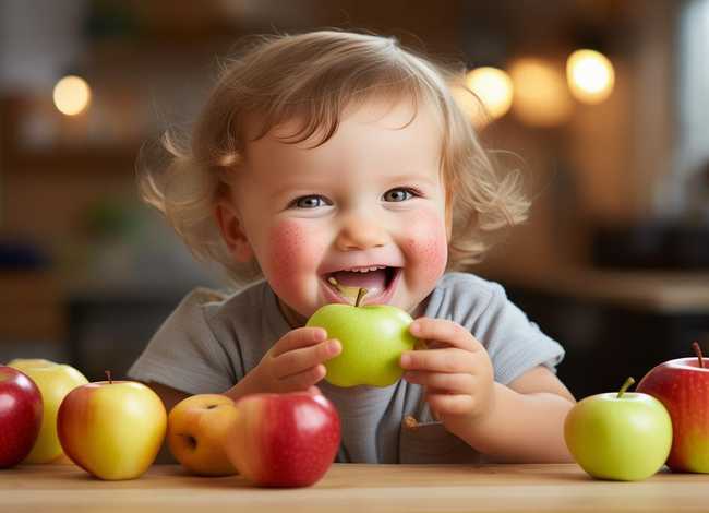 儿童吃苹果的好处与功效与作用（儿童吃苹果的好处与功效与作用图片）