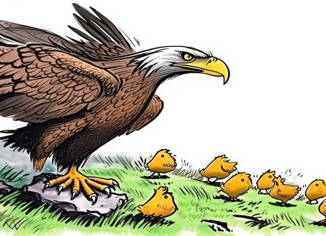 老鹰捉小鸡故事（老鹰捉小鸡故事书）