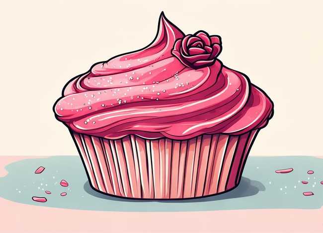 杯子蛋糕简笔画、杯子蛋糕简笔画教程