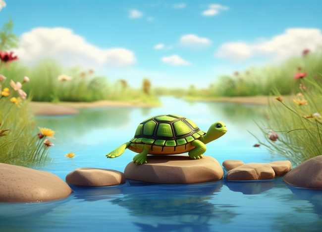 儿童故事小乌龟过河 - 小乌龟过河的故事