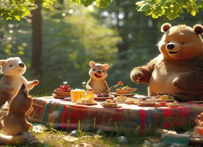 小熊请客故事内容 小熊请客的故事内容