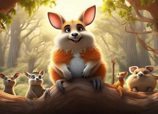 袋鼠讲故事（袋鼠故事书）