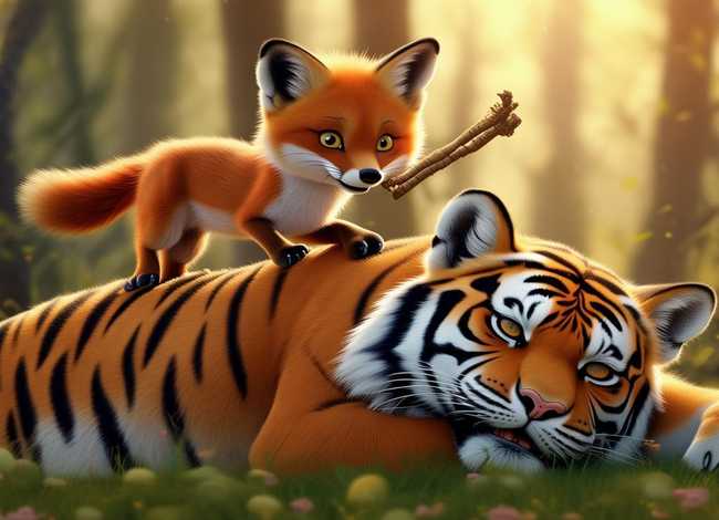 儿童故事狐假虎威的故事，狐假虎威的幼儿故事